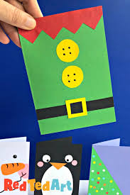 Check spelling or type a new query. Super Simple Elf Christmas Card Design Red Ted Art Make Crafting With Kids Easy Fun