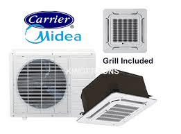 The average cost of a carrier central air conditioner unit is $1,928. Buying Guide For 12000 Btu Carrier Midea 230v Seer 21 5 Ceiling Mount Air Conditioner Hyper Heat And Cool