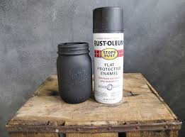 Pin By Debbie Macdonald On Diy Ideas Spray Painting Glass Spray Paint Mason Jars Matte Black Mason Jar