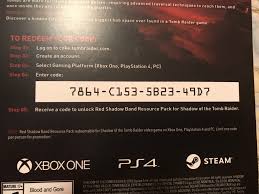 This video shows what all the outfits / costumes / armor sets in shadow of the tomb raider (sottr) look like including croft edition outfits . Shadow Of The Tomb Raider Red Shadow Band Codes Album On Imgur