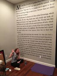 This Woman Painted The First Page Of Harry Potter On Her Wall Harry Potter Bedroom Harry Potter Room Harry Potter Wall