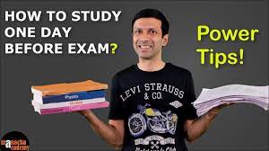 Building routine into your revision is especially important right now. How To Study 1 Day Before Exam Youtube