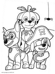 In this place, you will find coloring pages of all main heroes of the paw patrol animated series. Paw Patrol Coloring Pages Printable Free Pictures 50