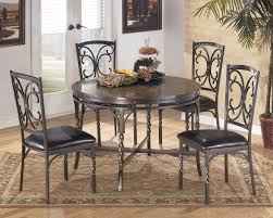 Brindleton Aged Bronze Dinette Set By Ashley Furniture Round Dining Room Table Dining Room Sets Metal Round Dining Table