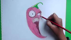 Dibujando A Jalapeno Plants Vs Zombies Drawing A Jalapeno Youtube