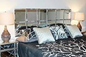 Mirrored diy headboards are the most useful type of headboards in this guide. Diy Mirror Mosaic Headboard For King Bed 22 Hollow Core Door From Lowe S 2 Boxes 12 X12 Mirrors Glue Mos Headboard Designs Bedroom Diy Bedroom Headboard