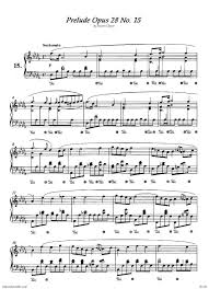 Free Sheet Music Chopin Frederic Opus 28 No 15 Prelude In D Flat Major Sostenuto Piano Solo Sheet Music Music Lessons Download Sheet Music