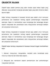 Sejarah tingkatan 1 kaedah kajian. Contoh Jawapan Sejarah Pt3 2021 Laporan Kajian Kes