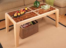 They reflect and refract natural light around the room, helping to make your living space feel larger. Glass Panel Coffee Table Woodworking Project Woodsmith Plans