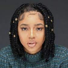 I M Getting A Hella Good Vibe From This Right Now In Love Pinterest Mod Short Box Braids Hairstyles Box Braids Hairstyles For Black Women Short Box Braids