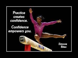 This skill had never been tried before in a women's gymnastics competition; Inspirational Simone Biles Gymnastics Quote Poster Champion Gymnast Wall Art Print Practice Creates Confidence In 2021 Gymnastics Quotes Inspirational Gymnastics Quotes Olympic Gymnastics