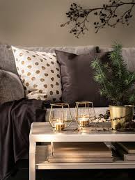 Skaggort Cushion Cover White Gold Colour Ikea Switzerland In 2020 Cushion Cover Cosy Living Room Cushions