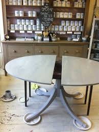 Mahogany Table Gets The Weathered Grey Belgian Look Mahogany Table Chalk Paint Dining Room Table Dining Table Makeover