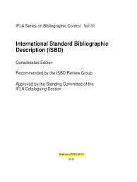 Mes commandes et mon compte. International Standard Bibliographic Description Isbd Cataloging Bibliography