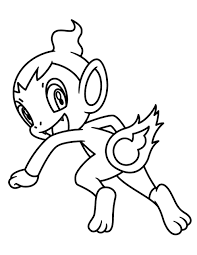 Please choose images in following list of free chimchar coloring sheet to download and color them online or at home for free. Printable Chimchar Coloring Pages Anime Coloring Pages