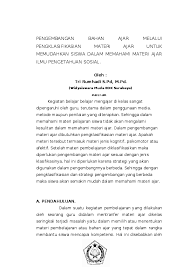 Proses ini disebut pengembangan bahan ajar melalui penataan informasi (kompilasi). Doc Pengembangan Bahan Ajar Melalui Pengklasifikasian Materi Ajar Untuk Memudahkan Siswa Dalam Memahami Materi Ajar Ilmu Pengetahuan Sosial Aliefia Tito Academia Edu