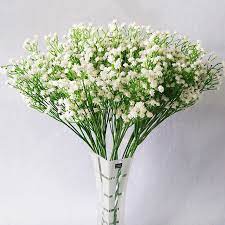 Diy Artificial Flower Branch Baby S Breath Flower Gypsophila Fake Silicone Plant For Wedding Home Hotel Party Decorations Artificial Dried Flowers Aliexpress