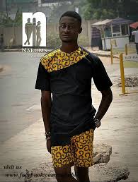 The dashiki is a smart, native attire loved by both men and guys in nigeria owning largely to the fact that it is easy on the body, ensures way less restriction and handles heat in a perfect manner. Ghanaian Africa Wear By Nana Appiah Kubi Nakubis African Clothing For Men Young Mens Fashion Africa Fashion