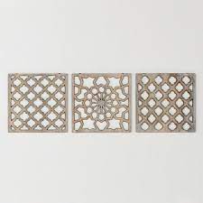 Nathan Carved Wood Wall Panels Set Of 3 Carved Wood Wall Panels Carved Wood Wall Art Wall Art Living Room