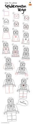 Spiderman is one of the most popular super heroes of the comic book fan base, as well as with boys (and some girls) of all ages and teens. How To Draw Lego Spiderman