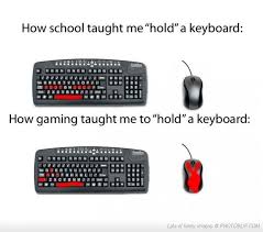 Holding A Keyboard Keyboard Funny Games Video Games