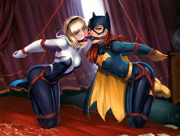 Gwen and Batgirl gagged together (SanePerson) | Scrolller