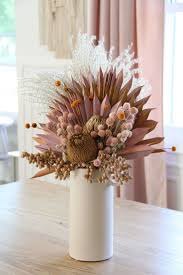 Learn how to style beautiful floral arrangements to impress guests and beautify your home instantly. Diy Home Decor Dried Flower Arrangement With Preserved Florals And Grasses From Aforal Com The Pe Dried Flower Arrangements Dried Flower Bouquet Dried Flowers