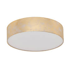 The best light fixtures to match delta champagne bronze. Eglo 97641 Viserbella Champagne Gold Fabric Flush Ceiling Light