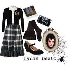 Jackson also cranked up danny elfman's beetlejuice theme en route to the party, which involved rubik's cube. Designer Clothes Shoes Bags For Women Ssense Casual Cosplay Fashion Lydia Deetz