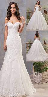 Stunning Tulle Off The Shoulder Neckline 2 In 1 Wedding Dress With Lace Appliques Deta Wedding Dress Detachable Skirt Perfect Wedding Dress Diy Wedding Dress