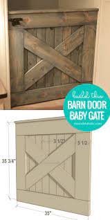 Pantry antique door hung with barn door hardware. Diy Wooden Barn Door Baby Gate Building Plans