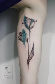 50 Tulip Tattoo Design Ideas Tulip Tattoo Pretty Flower Tattoos Tattoos