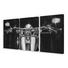 Black And White Photo Canvas Wall Art Overstock Com Online Shopping Bedding Furniture Electronics Jewelry Clothing More Motorcycle Art Painting Motorcycle Art Print Stretched Canvas Wall Art