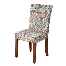 This updated medallion print paisley dining chair cushion is both fun practical, that bring a little spark to your dining rooms, living rooms, kitchens, offices and dens. Meadow Lane Parsons Chair Multi Color Paisley Print Set Of Two Buy Online In Andorra At Andorra Desertcart Com Productid 46653901
