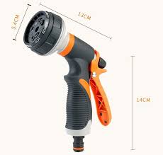 High Pressure Garden Hose Spray Nozzle Water Hose Spray Guns Garden Sprayer 8 Adjustable Patterns Car Washing Garden Hose Garden Hose Spray Nozzles Water Hose