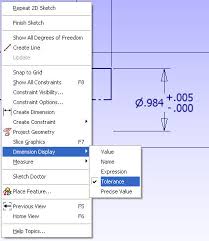 Adding Tolerances To An Autodesk Inventor Model Sketch