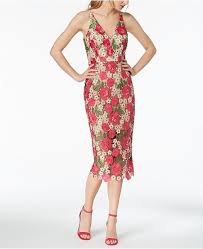 Xscape Floral Pattern Lace Midi Dress Reviews Dresses Women Macy S Lace Midi Dress Dresses Midi Dress