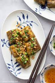 Vietnamese Grilled Eggplant With Scallion Oil Delightful Plate Recipe Asian Recipes Grilled Eggplant Eggplant Dishes