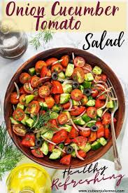 Cucumber Tomato Salad Recipe Video Cubes N Juliennes Recipe Tomato Salad Recipes Salad Recipes Yummy Salad Recipes