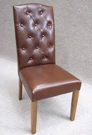 Check spelling or type a new query. Leather Dining Chair Chesterfield Style Peppermill Interiors