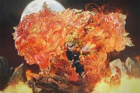Eventually, his student continued to develop and train this style until it became its own unique breathing and was subsequently named the flame breathing. Demon Slayer Kimetsu No Yaiba Gk Figure Rengoku Kyoujurou Resin Statues Anime Flame Breathing Fifth Form Flame Tiger 87016 4ugk