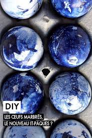 œuf Marbre Decouvrez Notre Diy Pour Faire Un œuf Marbre Elle Decoration En 2020 Decoration Oeuf De Paques Oeufs De Paques Oeuf Decoratif