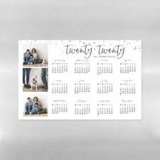 Modern Typography And Photo Collage 2020 Calendar Magnetic Dry Erase Sheet Calendars 2019 Personalized Calendar Modern Typography Photo Collage Typography