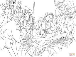 These baby jesus coloring pages for kids and preschoolers are free to download. Shepherds Come To See Baby Jesus Coloring Page Free Printable Coloring Pages Jesus Coloring Pages Nativity Coloring Pages Christmas Coloring Pages