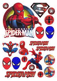 20pc Precut Edible Icing Spiderman Boys Cake Decoration Toppers Birthday  Party : Amazon.co.uk: Grocery