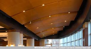 Woodworks Curved Panels Armstrong Ceiling Design Acoustical Ceiling Ceiling Panels