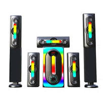 ‫[Hot Item] نظام المسرح المنزلي متعدد الوسائط 5.1 كاريوكي DJ سماعة Bluetooth®‬‎