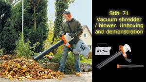 The compact design folding handles and front hand grip make the yard boss compact and easy to. Stihl She 71 Leaf Blower Vacuum Shredder Mowers2go