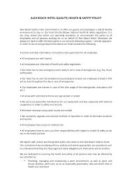 Use this health and safety policy to make sure you comply with the new government guidance. Http Alexbeach Gr Wp Content Uploads 2019 09 Alex Beach Hotel Quality Health And Safety Policy 1 Pdf