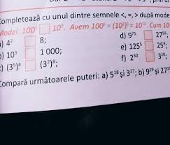 0 ratings0% found this document useful (0 votes). CompleteazÄƒ Cu Unul Dintre Semnele Mai Mic Egal Mai Mare Brainly Ro